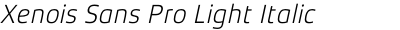 Xenois Sans Pro Light Italic